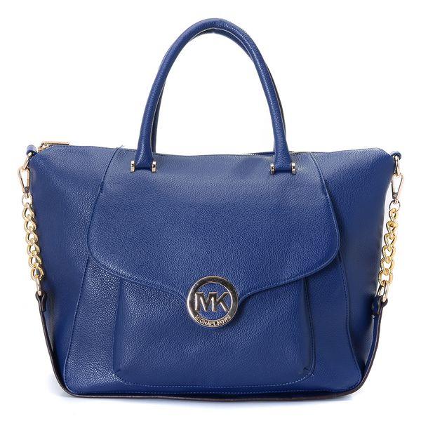 michael kors fulton grus lær satchel navy blå Vakker Ingen Skatt 8m5tx